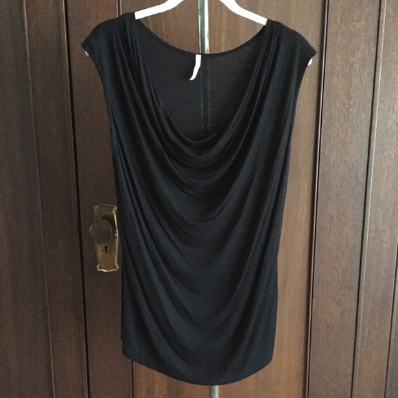 Olivia Moon Tops - Sleeveless drape neck knit top Olivia Moon Tops - Sleeveless drape neck knit top